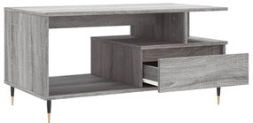 vidaXL Τραπεζάκι Σαλονιού Γκρι Sonoma 90x49x45 εκ.Επεξεργασμένο Ξύλο