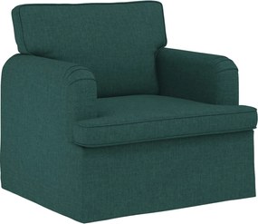 vidaXL Καναπές 2 pcs Σκούρο Πράσινο
