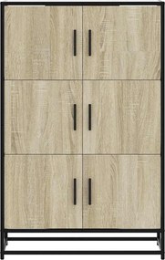 vidaXL Ντουλάπι Δρυς sonoma 68x35x106,5 cm Επεξεργασμένο Ξύλο μέταλλο