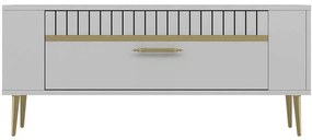 Έπιπλο Τηλεόρασης Retrolp 475OLV2971 120x26,4x48,2cm White-Gold