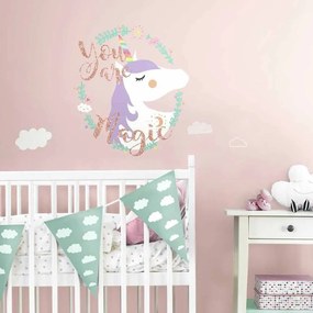 Παιδικό Αυτοκόλλητο Τοίχου RoomMates Μονόκερος RΜΚ3627
