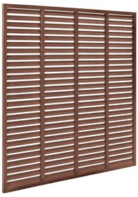 vidaXL Πάνελ Περίφραξης με Περσίδες Καφέ 180 x 180 εκ. από WPC