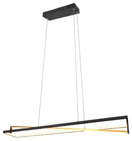 Φωτιστικό Οροφής - Ράγα Edge 326810132 118x19x150cm 1xSMD LED 35W 4100lm Black-Gold Trio Lighting