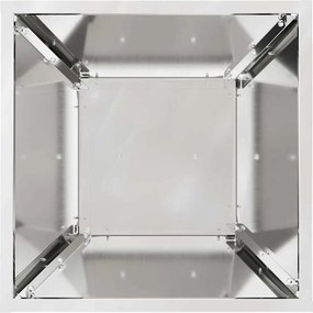 vidaXL Γλάστρα Πυλώνας 2 τμχ. Ασημί 35 x 35 x 73 εκ.