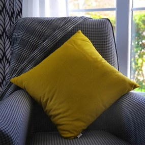 Μαξιλάρι καναπέ Bono Megapap βαμβακερό με φερμουάρ χρώμα κίτρινο 50x50εκ. - Ύφασμα - GP029-0065,2