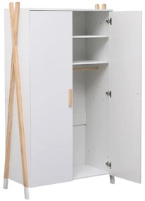 ΝΤΟΥΛΑΠΑ ΠΑΙΔΙΚH PASCHAL HM2494.03 ΛΕΥΚΗ ΜΕΛΑΜΙΝΗ-ΠΟΔΙΑ ΞΥΛΟ ΠΕΥΚΟΥ 96x44x170Υεκ.