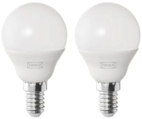 SOLHETTA λαμπτήρας LED E14 470 lumen/γλόμπος, 2 τεμ. 605.100.32
