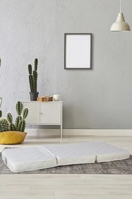 Stewehome Στρώμα αφρού με ελατήρια τριών επιπέδων αναδιπλούμενο μονό Λευκό 90x190 cm