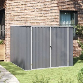 vidaXL Αποθήκη Κήπου Γκρι 195 x 198 x 159 εκ. από Γαλβανισμένο Ατσάλι