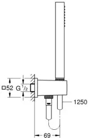 Σετ ντουζ Grohe Euphoria Cube