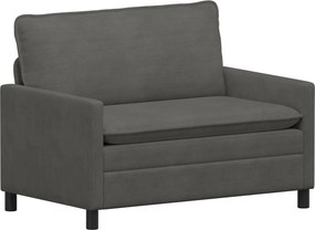 vidaXL Σετ Καναπέ 2 pcs Σκούρο Γκρι Ύφασμα