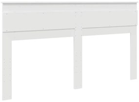 vidaXL Κεφαλάρι με κεφαλάρι Λευκό 180 cm Επεξεργασμένο ξύλο