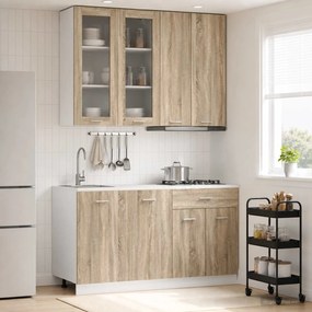 vidaXL Μονάδα κουζίνας LYON 4 pcs Sonoma Δρυς Επεξεργασμένο Ξύλο