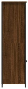 vidaXL Ντουλάπι Καφέ Δρυς 62x36x121,5 εκ. από Επεξεργασμένο Ξύλο