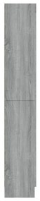 vidaXL Βιτρίνα Γκρι Sonoma 82,5x30,5x185,5 εκ. από Επεξεργασμένο Ξύλο