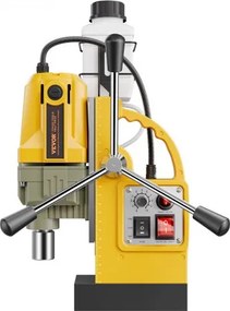 Magnetic Drill 1200W 2810 lbf Mag Drill Press 1.6 in Boring Diameter Yellow