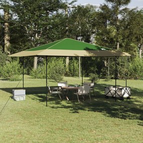 vidaXL Σκηνή Σκίασης Πράσινο 400 x 400 x 227 / 236 / 245 εκ Ύφασμα Oxford