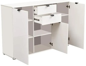 Κομότα - Μπουφές Duero 3K2F Λευκό 135x40x95 εκ. 135x40x95 εκ.