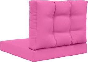 vidaXL Μαξιλάρι Καναπέ Εξωτερικού Χώρου 2 pcs Ροζ Πολυεστέρας