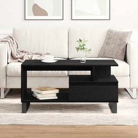 vidaXL Τραπεζάκι Καφέ Μαύρη δρυς 90 x 49 x 45 εκ Επεξεργασμένο ξύλο