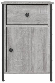 vidaXL Κομοδίνο Γκρι Sonoma 40 x 42 x 60 εκ. από Επεξεργασμένο Ξύλο