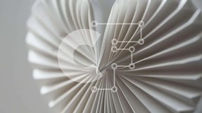 Intra Συλλεκτικό Ξύλινο Παζλ Plywood  4mm - Λευκό Γλυπτό Καρδιάς Origami Σε Ξύλινο Κουτί - Διαστάσεις Puzzle: 10x10 cm – 25 κομμάτια