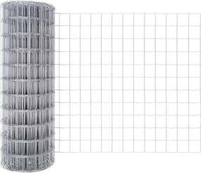 vidaXL Τεντώτο με στήριγμα Ασημί 0,4 x 50 μ. Ατσάλι