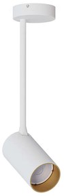 Φωτιστικό Οροφής - Σποτ Mono Long S 7670 1xGU10 10W White-Gold Nowodvorski Μέταλλο,Πλαστικό