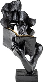 Διακοσμητικό Χώρου Μαύρο LECTEUR 15x20x36