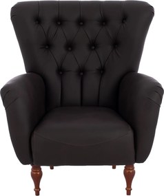 ΠΟΛΥΘΡΟΝΑ ΜΠΕΡΖΕΡΑ Τ. CHESTERFIELD ΣΕ ΧΡΩΜΑ ΚΑΦΕ HM9217.03 87x88x100 εκ.