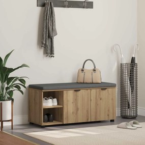 vidaXL Παγκάκι Χαλωρίου Τεχνίτικη Δρυς 100 x 38 x 46 εκ