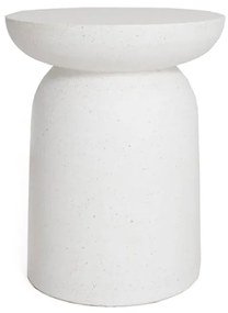 Βοηθητικό Τραπεζάκι (Φ35x45) Soulworks Rieti Terazzo White 0800006