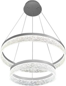 Κρεμαστό Φωτιστικό Πολύφωτο Gala Silver 54W 4000K 60cm