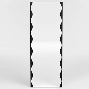 Καθρέπτης Τοίχου Melodia 552NOS2340 50x140cm Black Aberto Design Metal, Glass