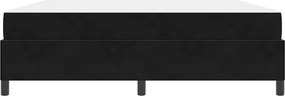 vidaXL Σκελετός Κρεβατιού με στρώμα Μαύρο 180 x 200 cm ύφασμα