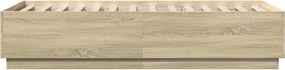 vidaXL Πλαίσιο Κρεβατιού Sonoma Δρυς 75 x 190 εκ. Επεξεργασμένο Ξύλο