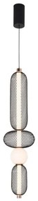 Κρεμαστό Φωτιστικό Οροφής LED 9W IP20 3000K Margot 4311500 Viokef 4311500 Μαύρο-Χρυσό