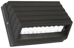 Απλίκα τοίχου κυρτή LED 90950 2W αλουμινίου στεγανή Lumen-3-90950600-Γκρι 3-90950600
