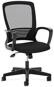 Καρέκλα Γραφείου με Ανάκλιση Rhea Black Lamtech