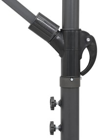 vidaXL Ομπρέλα Κρεμαστή Τερακότα 3 μ. με Ιστό Αλουμινίου