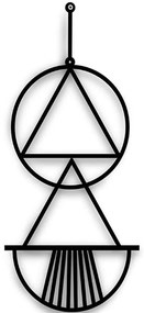 Διακοσμητικό Τοίχου Soyut 579LDN1147 30x70cm Black Wallity Metal