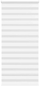 vidaXL Ζέβρα τυφλή Λευκό Πλάτος υφάσματος 90,9 εκ. Πολυεστέρας