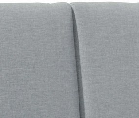 vidaXL Ταπετσαρισμένο κεφαλάρι Ανοιχτό γκρι 140 cm