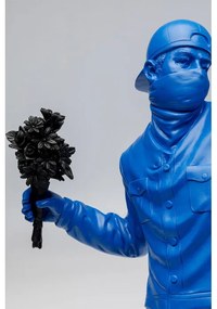 Διακοσμητικό Επιτραπέζιο Φιγούρα Street Art Bouquet Μπλε 41.5x24x66.5εκ. - Μπλε