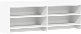 vidaXL Ντουλάπι TV 135 x 33 x 47 εκ. Λευκό Επεξεργασμένο Ξύλο