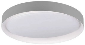 Φωτιστικό Οροφής - Πλαφονιέρα Zeta R62712411 24W Led Φ48cm 7cm Grey RL Lighting Plastic