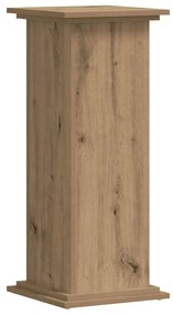 vidaXL Βάσεις Φυτών Αρτισιανή Δρυς 33x33x80 εκ. Επεξ. Ξύλο