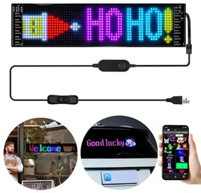 POWERMASTER PM-23822 12x68 cm Ευέλικτη Πινακίδα RGB LED