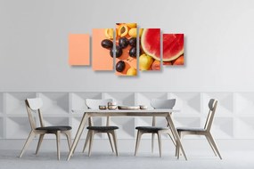 Εικόνα 5 μερών ζουμερά καλοκαιρινά φρούτα - 100x50