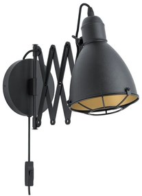 Φωτιστικό Τοίχου - Απλίκα Treburley 43184 Black-Gold Eglo Metal